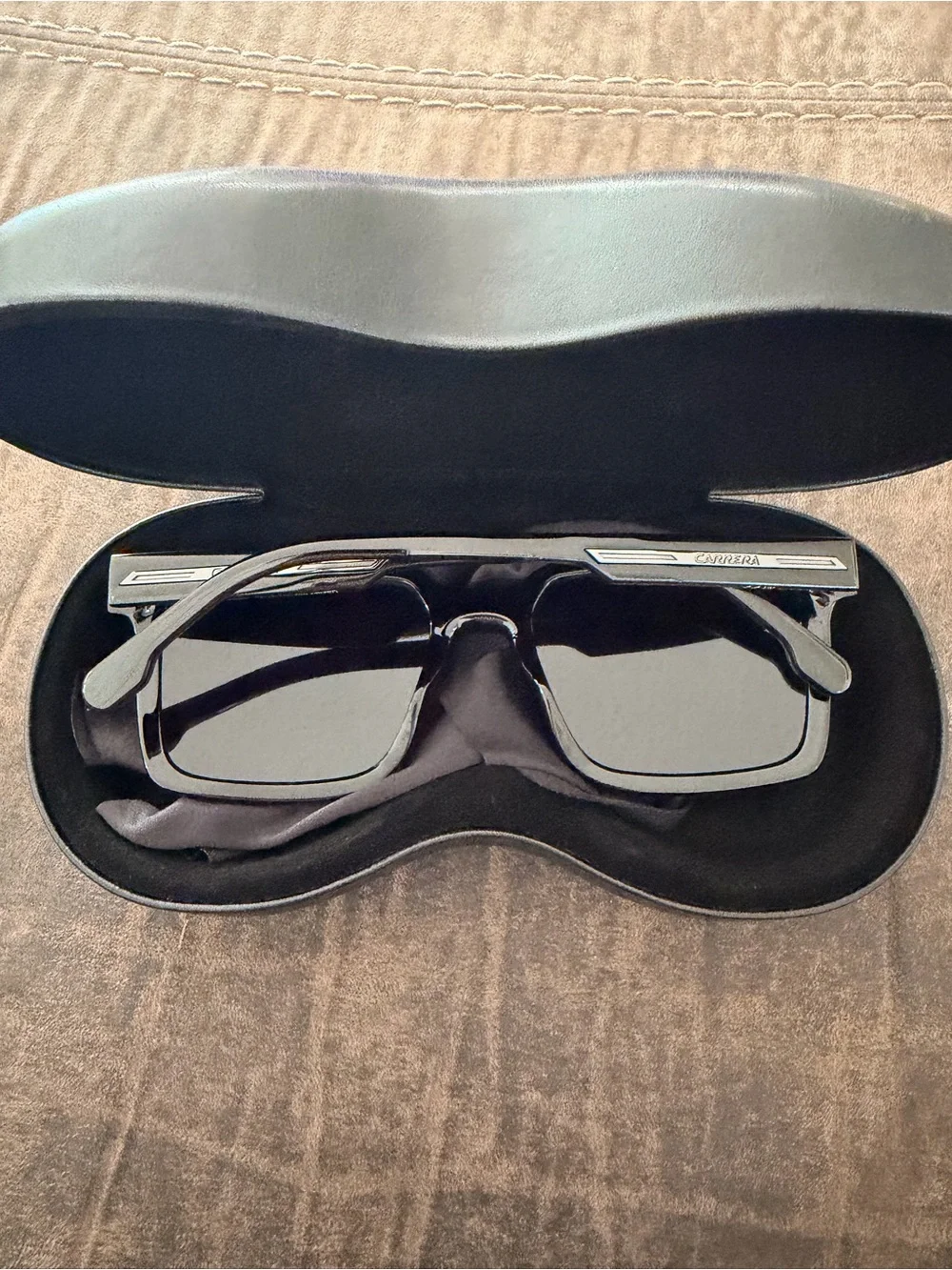 Carrera Men’s Black Sunglasses with Dark Lenses